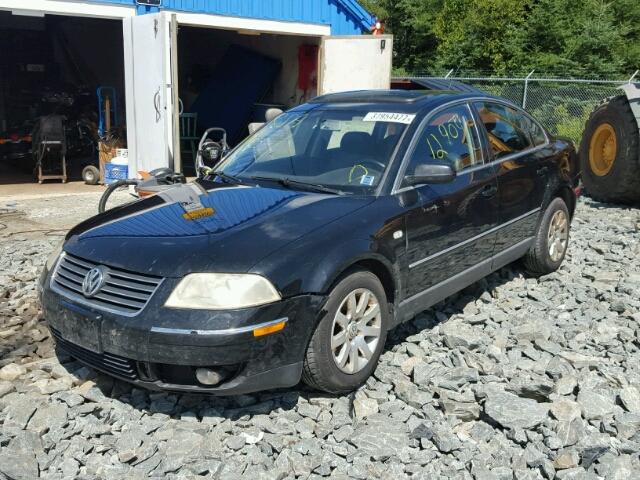 WVWPD63B43P257984 - 2003 VOLKSWAGEN PASSAT GLS BLACK photo 2