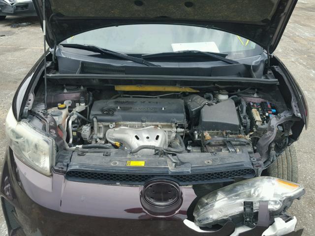 JTLZE4FE8CJ004691 - 2012 TOYOTA SCION XB Burdeos foto 7