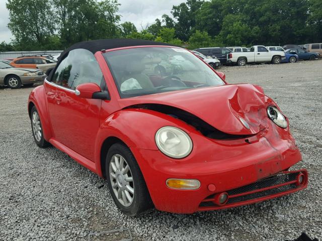 3VWCM31Y84M315930 - 2004 VOLKSWAGEN NEW BEETLE 红色 照片 1