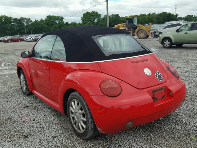 3VWCM31Y84M315930 - 2004 VOLKSWAGEN NEW BEETLE 红色 照片 3