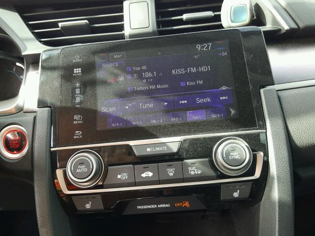 19XFC1F76GE018872 - 2016 HONDA CIVIC EXL BLUE photo 9