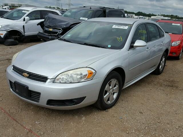 2G1WB5EK3A1253646 - 2010 CHEVROLET IMPALA SILVER photo 2