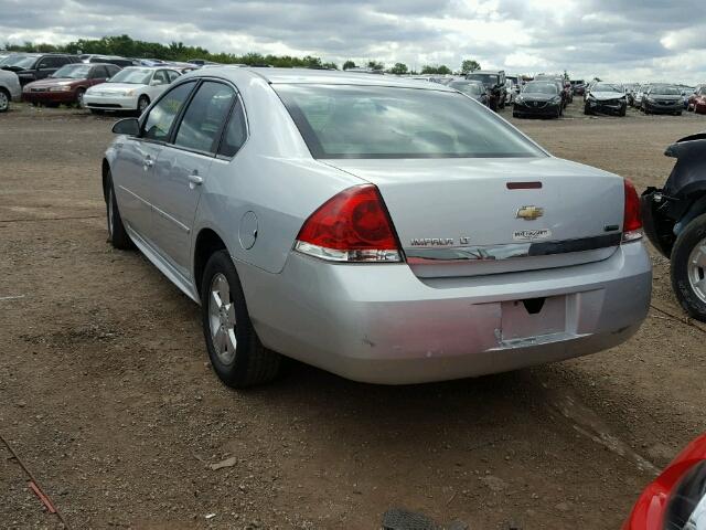 2G1WB5EK3A1253646 - 2010 CHEVROLET IMPALA SILVER photo 3