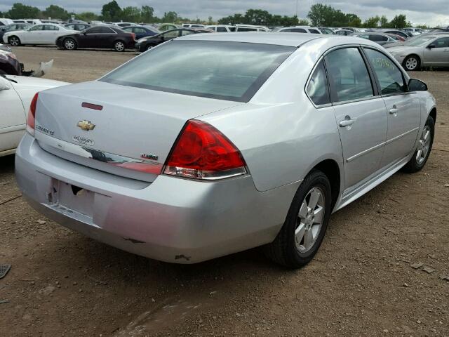 2G1WB5EK3A1253646 - 2010 CHEVROLET IMPALA SILVER photo 4