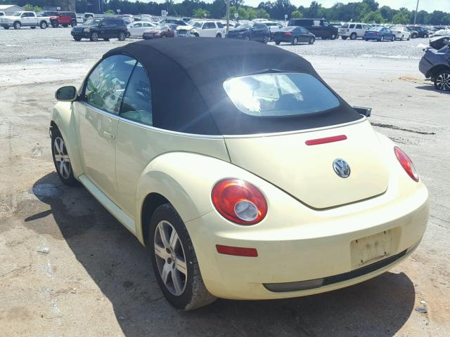 3VWRG31Y86M332960 - 2006 VOLKSWAGEN NEW BEETLE Sarı foto 3