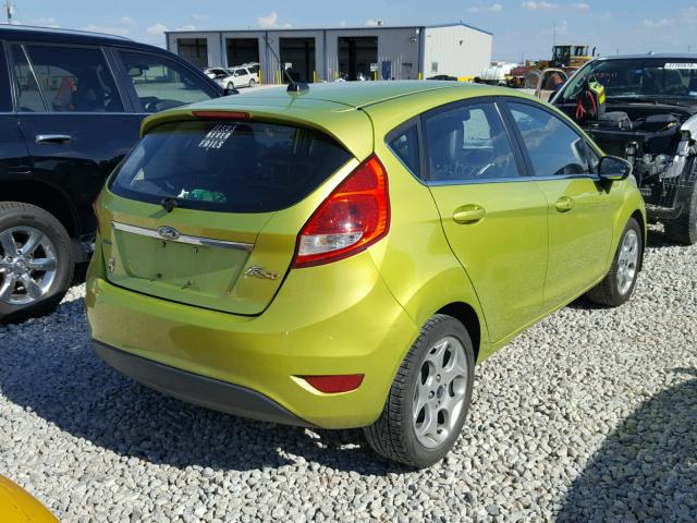 3FADP4FJ4BM167259 - 2011 FORD FIESTA SES GREEN photo 4