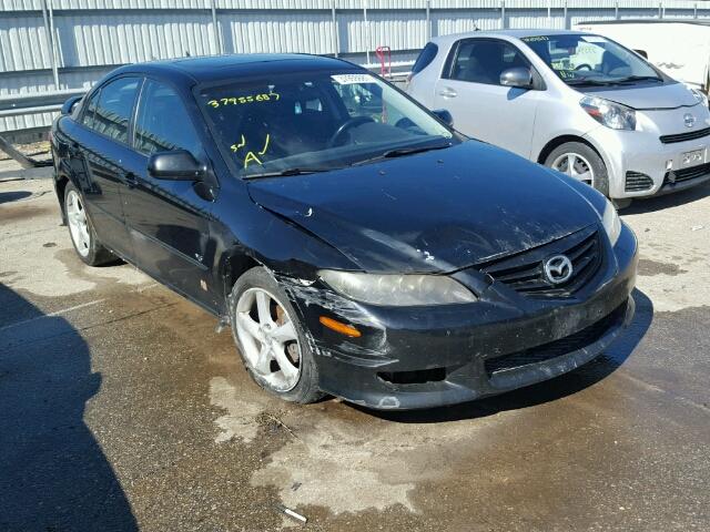 1YVHP84D745N67884 - 2004 MAZDA 6 S BLACK photo 1