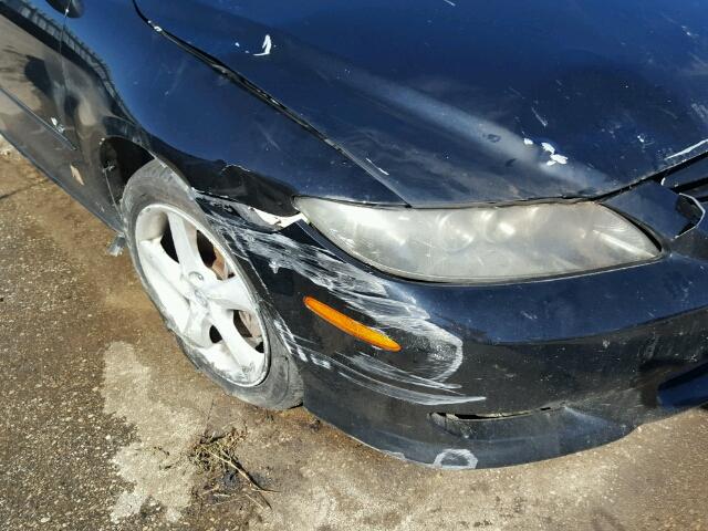 1YVHP84D745N67884 - 2004 MAZDA 6 S BLACK photo 9