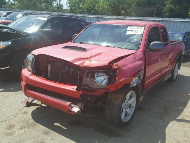 5TETU22N56Z162754 - 2006 TOYOTA TACOMA X-R RED photo 2