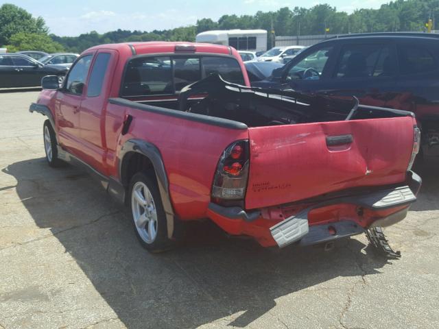 5TETU22N56Z162754 - 2006 TOYOTA TACOMA X-R RED photo 3