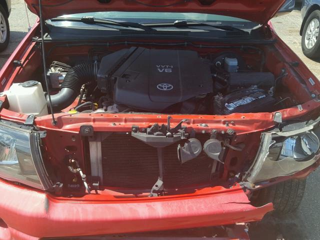 5TETU22N56Z162754 - 2006 TOYOTA TACOMA X-R RED photo 7