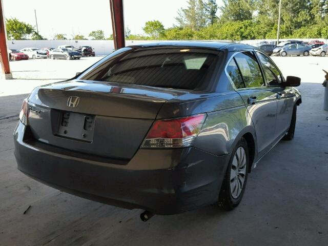 JHMCP26349C014287 - 2009 HONDA ACCORD LX GRAY photo 4