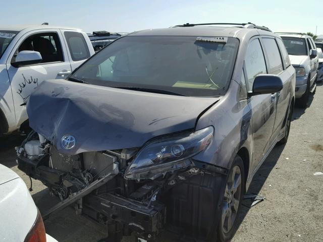 5TDXK3DC6FS634885 - 2015 TOYOTA SIENNA SPO GRAY photo 2