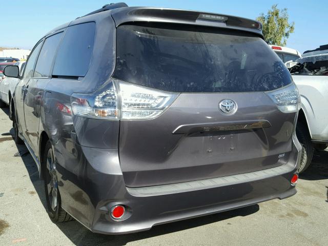 5TDXK3DC6FS634885 - 2015 TOYOTA SIENNA SPO GRAY photo 3