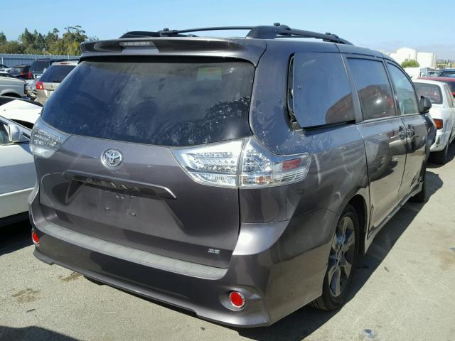 5TDXK3DC6FS634885 - 2015 TOYOTA SIENNA SPO GRAY photo 4