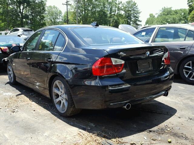 WBAVB73508KY63944 - 2008 BMW 335 I BLACK photo 3