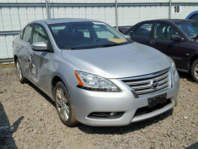 3N1AB7AP2EY204799 - 2014 NISSAN SENTRA S SILVER photo 1