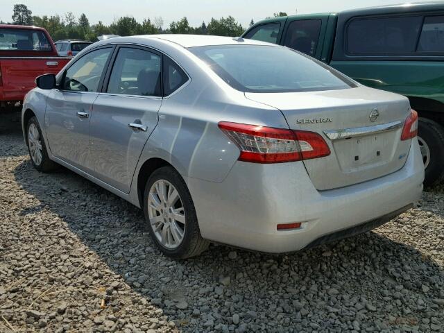 3N1AB7AP2EY204799 - 2014 NISSAN SENTRA S SILVER photo 3