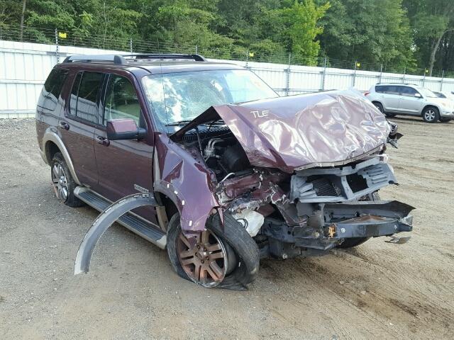 1FMEU64E87UB40945 - 2007 FORD EXPLORER E BURGUNDY photo 1