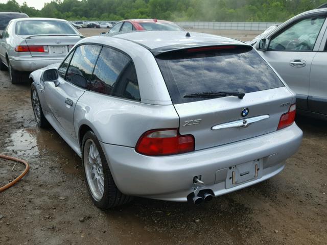 WBACK73421LJ15341 - 2001 BMW Z3 3.0 SILVER photo 3