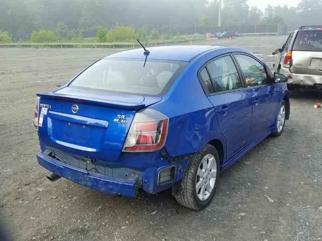 3N1AB6AP2AL668550 - 2010 NISSAN SENTRA 2.0 BLUE photo 4