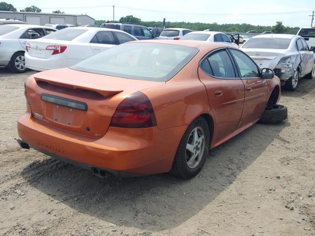 2G2WS522X41155167 - 2004 PONTIAC GRAND PRIX ORANGE photo 4