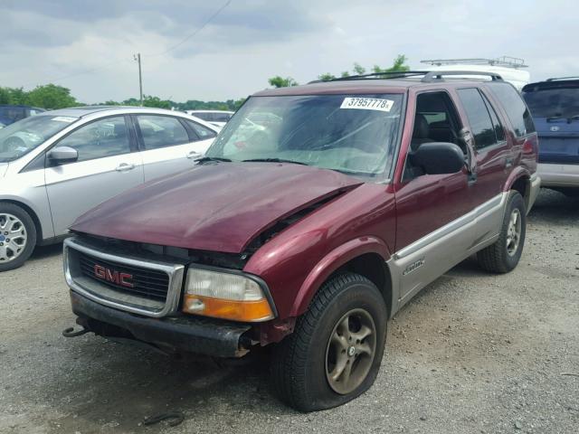 1GKDT13W6Y2274807 - 2000 GMC JIMMY / EN RED photo 2