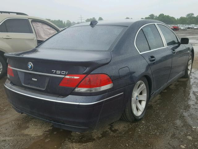 WBAHL83587DT08629 - 2007 BMW 750I BLUE photo 4