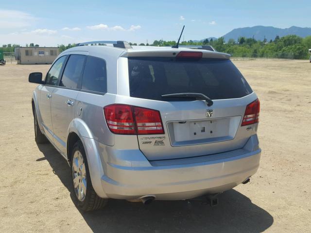 3D4GH67V19T169782 - 2009 DODGE JOURNEY R/ SILVER photo 3