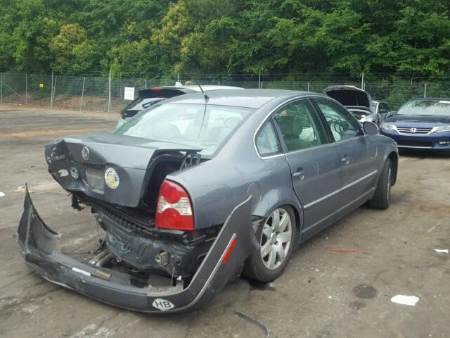 WVWAD63B95E077100 - 2005 VOLKSWAGEN PASSAT GLS GRAY photo 4