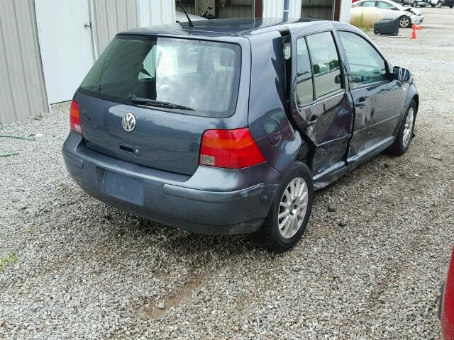 9BWGL61J454022704 - 2005 VOLKSWAGEN GOLF BLUE photo 4