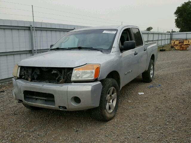 1N6AA07C19N301858 - 2009 NISSAN TITAN XE SILVER photo 2