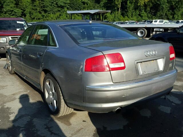 WAUML44E64N025559 - 2004 AUDI A8 L QUATT GRAY photo 3