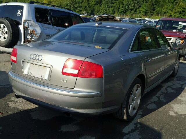 WAUML44E64N025559 - 2004 AUDI A8 L QUATT GRAY photo 4