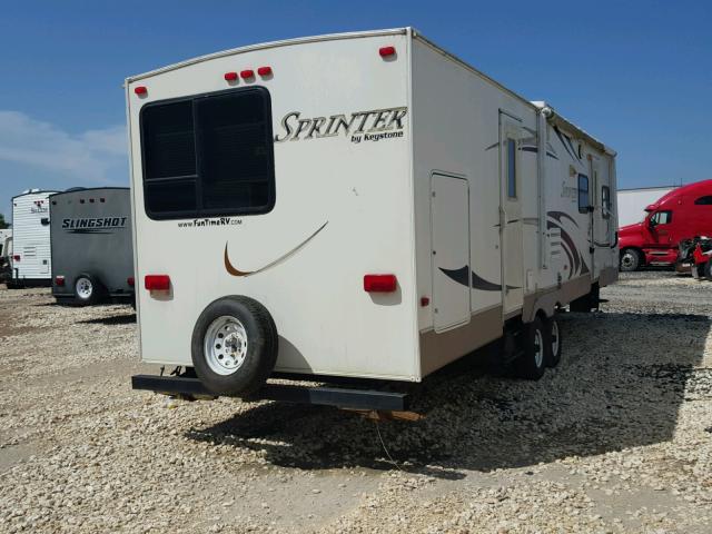 4YDT3112281533318 - 2008 KEYSTONE SPRINTER WHITE photo 4