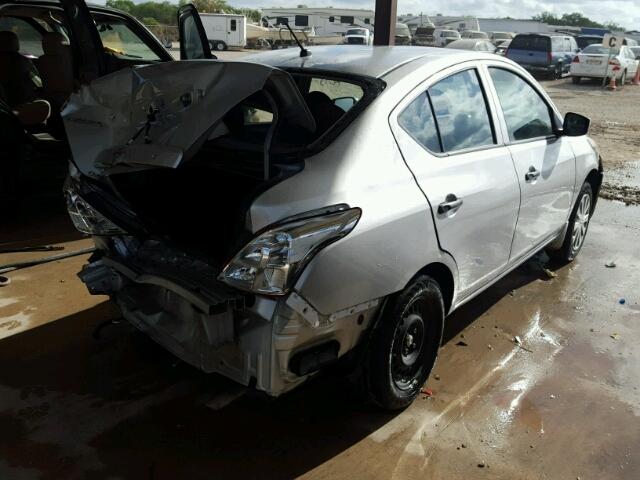 3N1CN7AP6GL862402 - 2016 NISSAN VERSA S SILVER photo 4