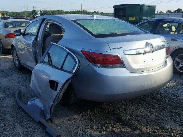 1G4GB5EG2AF169619 - 2010 BUICK LACROSSE C SILVER photo 3