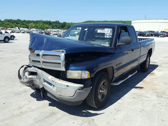 3B7HC13Y11G720454 - 2001 DODGE RAM 1500 BLUE photo 2