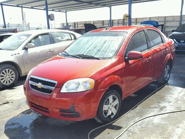KL1TD5DE4BB206232 - 2011 CHEVROLET AVEO LS RED photo 2