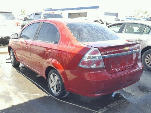 KL1TD5DE4BB206232 - 2011 CHEVROLET AVEO LS RED photo 3