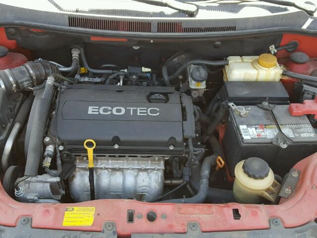 KL1TD5DE4BB206232 - 2011 CHEVROLET AVEO LS RED photo 7