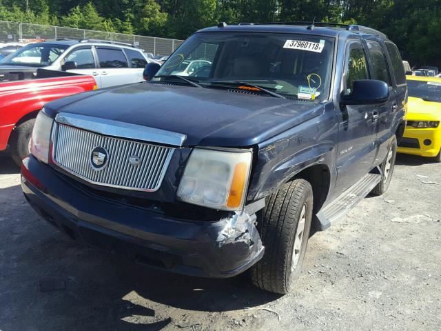 1GYEK63N24R296192 - 2004 CADILLAC ESCALADE L BLUE photo 2