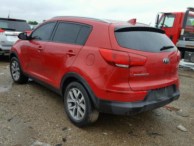 KNDPB3AC9E7640449 - 2014 KIA SPORTAGE B RED photo 3