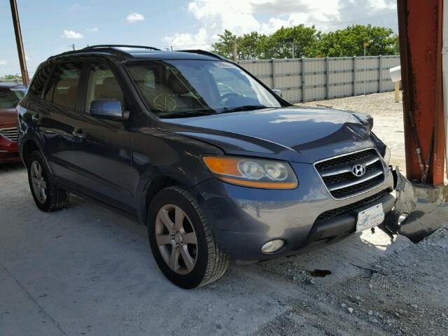 5NMSH73E09H250255 - 2009 HYUNDAI SANTA FE S BLUE photo 1