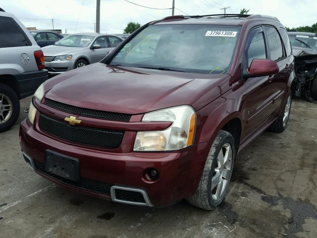 2CNDL037586051865 - 2008 CHEVROLET EQUINOX SP BURGUNDY photo 2