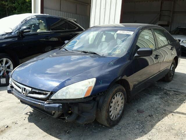 1HGCM55176A074200 - 2006 HONDA ACCORD VAL BLUE photo 2