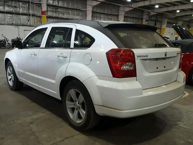 1B3CB3HA7BD262245 - 2011 DODGE CALIBER MA WHITE photo 3