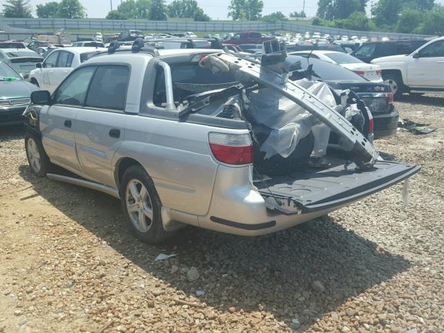 4S4BT62C067105904 - 2006 SUBARU BAJA SPORT SILVER photo 3