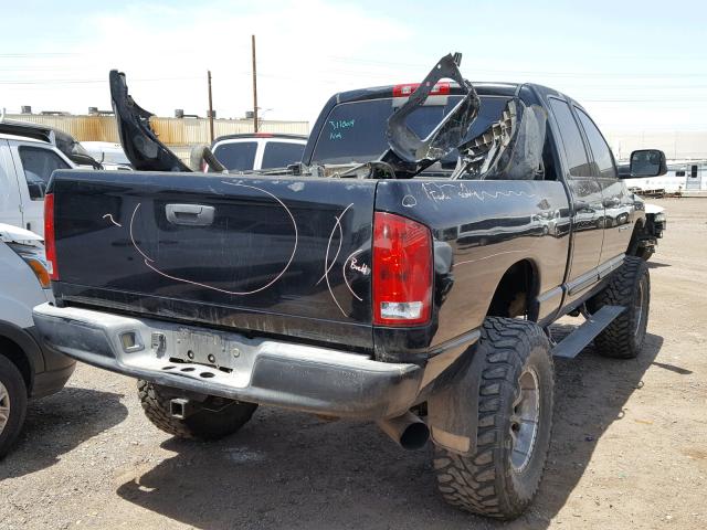 3D3KU28C14G229724 - 2004 DODGE RAM 2500 S BLACK photo 4