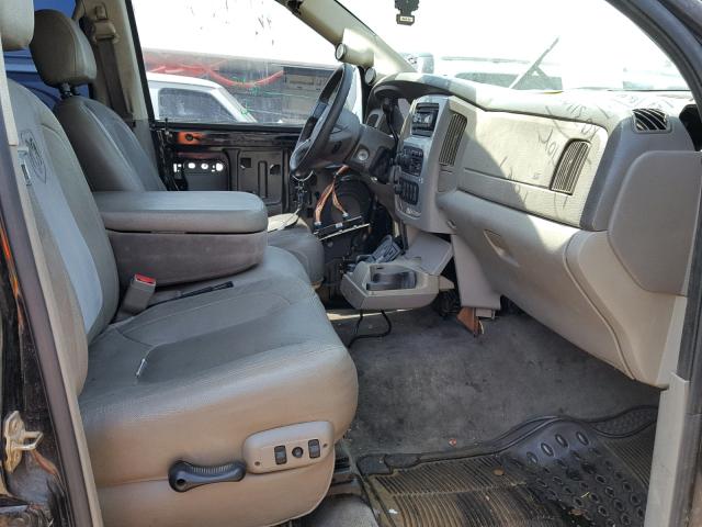 3D3KU28C14G229724 - 2004 DODGE RAM 2500 S BLACK photo 5